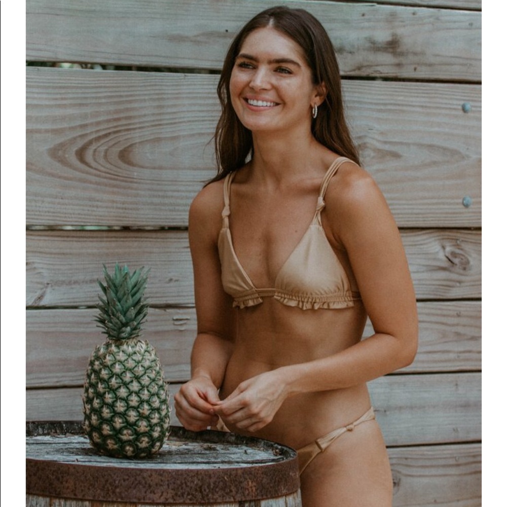 Bronze Ruffle Bikini